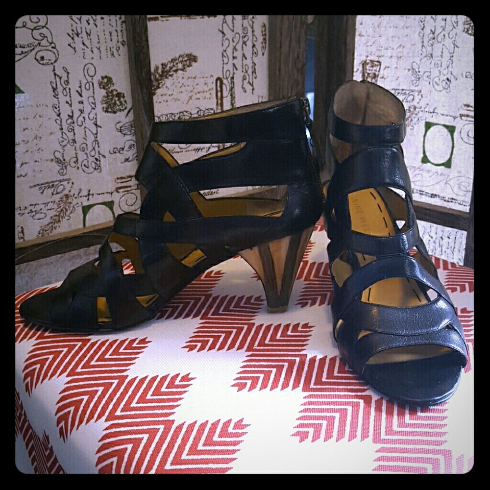 Back Zip Nine West Heels